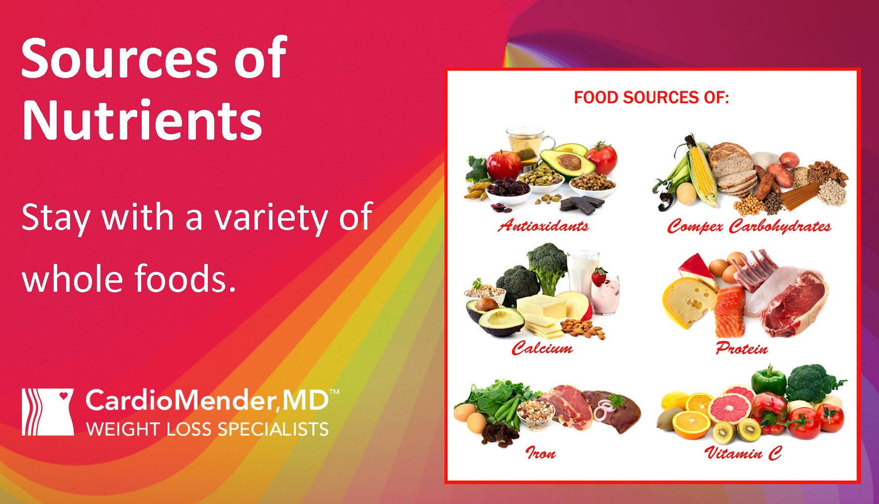 food sources of nutrients