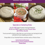 Specials on Satiating Sides