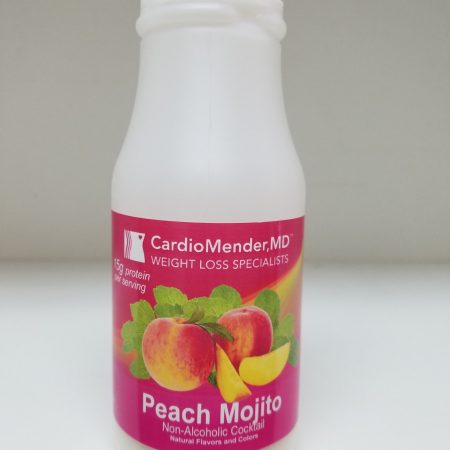 HighProteinPeachMojitoNon-AlcoholicCocktail