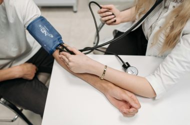 Person Having Their Blood Pressure Taken