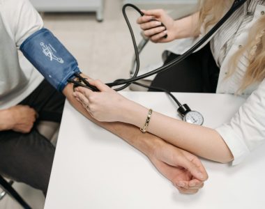Person Having Their Blood Pressure Taken