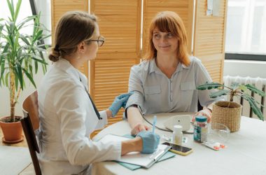 Woman Having Her Blood Pressure Taken