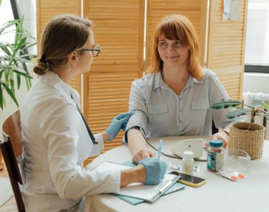 Woman Having Her Blood Pressure Taken
