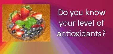 Home Page Slider For Antioxidant Scan Promo Copy