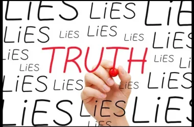 Truth And Lies Photo Black Border