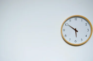 Clock Sitting On A Wall